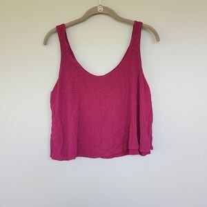 🎆Ambiance | Burgundy Crop Top